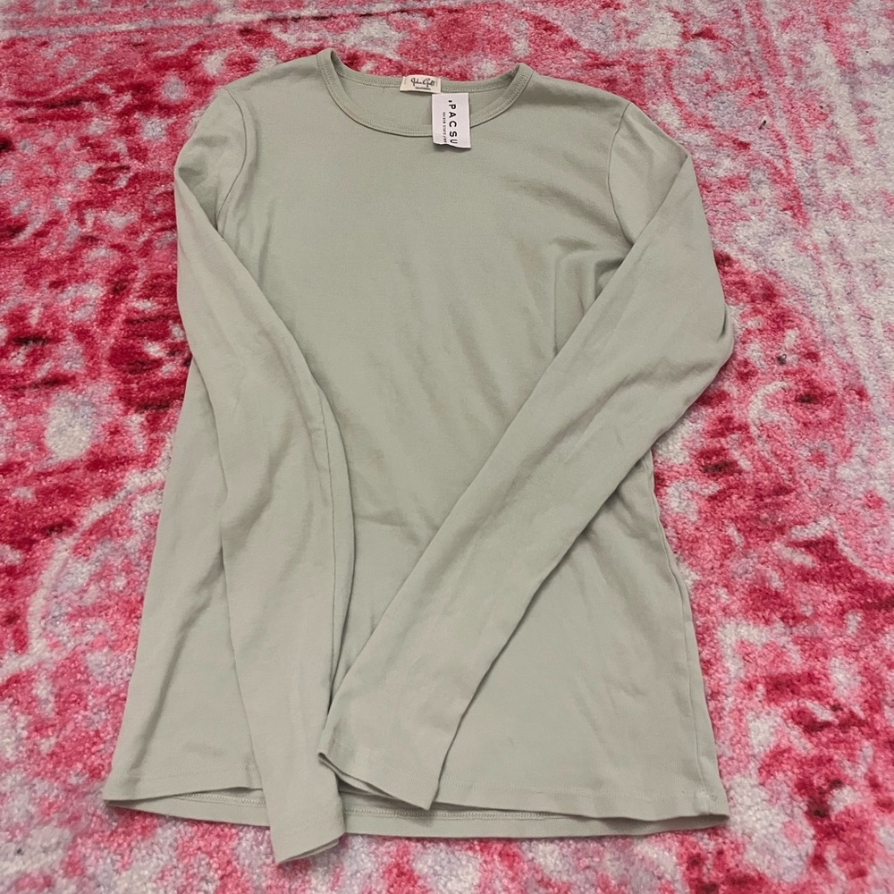 green brandy melville slong sleeve